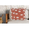 thumbnail image 3 of LR Home Zinna Dots Modern Cotton Throw Pillows, Orange/White, 20" x 20", Set of 2, 3 of 4