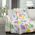 thumbnail image 4 of Easter Blanket Easter Bunny Flannel Throw Blankets for Kids for Women Easter Rabbit Decorations Blanket for Bed, Sofa,Couch,Travel Blanket 50 x 60 inch, 4 of 6
