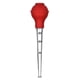 thumbnail image 1 of Arbecue Chicken Gravy Pear With Cleaning Brush, (1sets, Red), 1 of 4