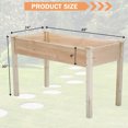 thumbnail image 7 of CL.HPAHKL Raised Garden Bed with Legs， Wooden Planter Raised Beds 49x24x30in, Elevated Wood Planter Box Stand for Backyard, Patio, Balcony, 7 of 7