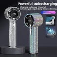 thumbnail image 7 of Diamond Portable Fan - Bling Mini Handheld Fan, Digital Display & USB Rechargeable, for Office Outdoor Travel, 7 of 7