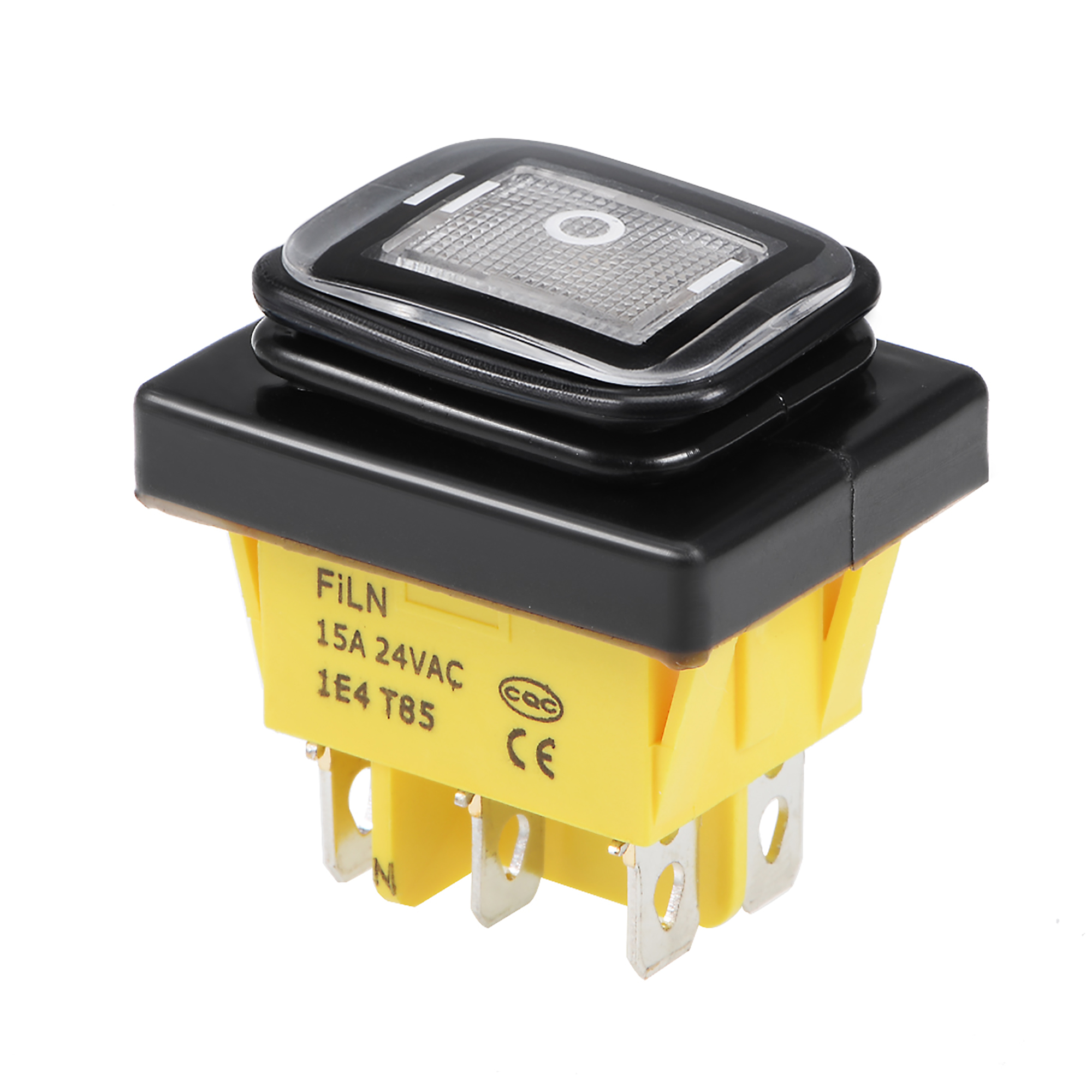 Boat Rocker Switch, White LED Waterproof Toggle Switches for Boat Car