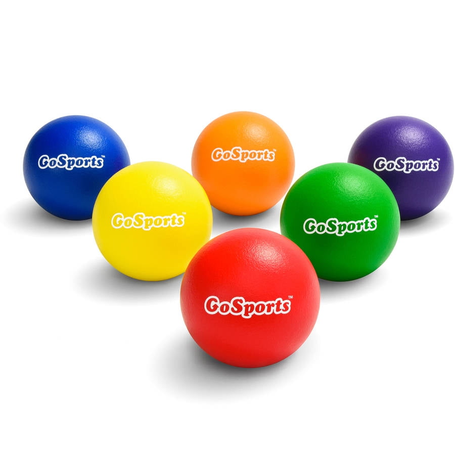 6” Inch Soft Latex-Free Foam Dodgeball Balls 6-Pack Set in Orange 