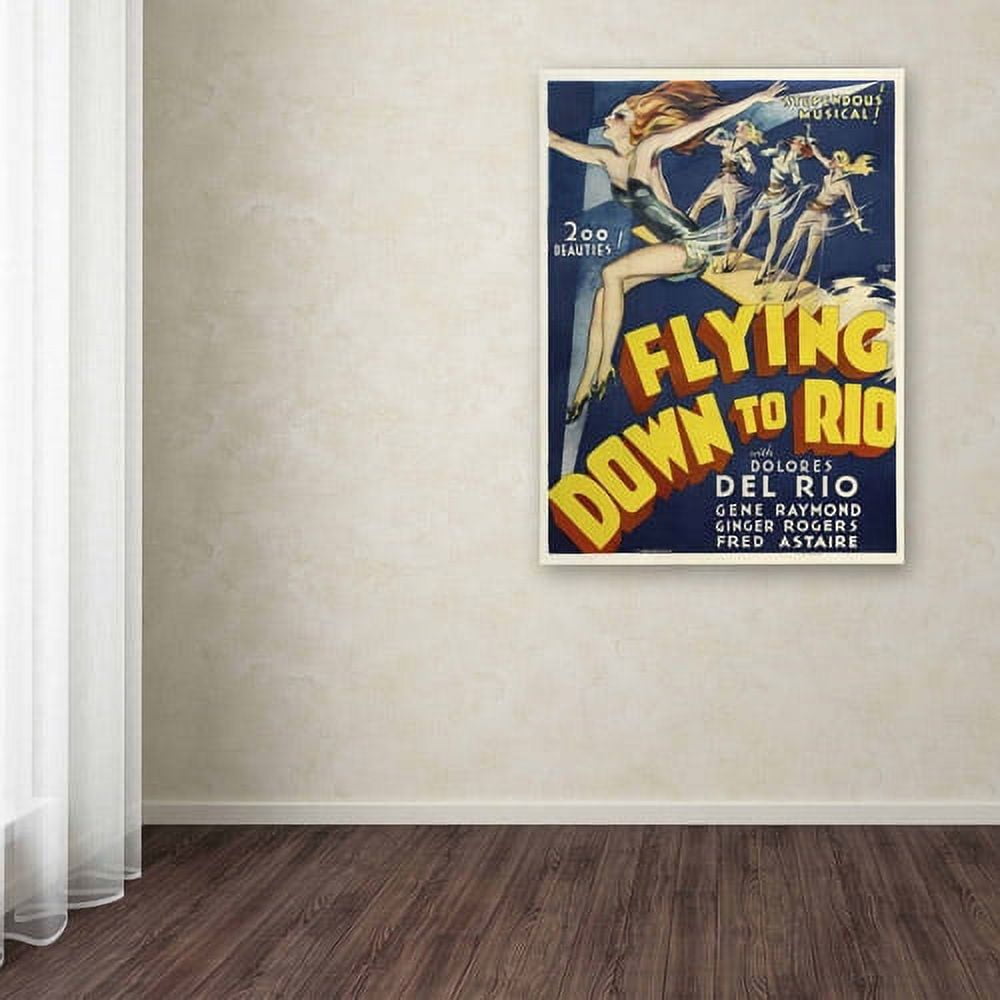 Trademark Fine Art "Flying Down to Rio" Canvas Art by Vintage Apple Collection