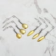 thumbnail image 5 of Uxcell 30Pcs Fishing Spinnerbait Wire with Blade, Medium-sized Water-drop, Gold Tone, 5 of 5