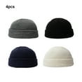 thumbnail image 3 of Sonducket Gorros de punto elásticos de 4 piezas, gorras bordadas a la moda, gorro práctico de Hip Hop para ciclismo al aire libre tipo 5 Sombreros tipo 6, 3 of 6
