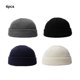 thumbnail image 3 of Sonducket Gorros de punto elásticos de 4 piezas, gorras bordadas a la moda, gorro práctico de Hip Hop para ciclismo al aire libre tipo 5 Sombreros tipo 6, 3 of 6