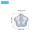 thumbnail image 2 of Perlas de Flor de Vidrio Aleatorias Transparentes Uxcell Perlas de Hibisco Azul/Rosa, 2 of 6