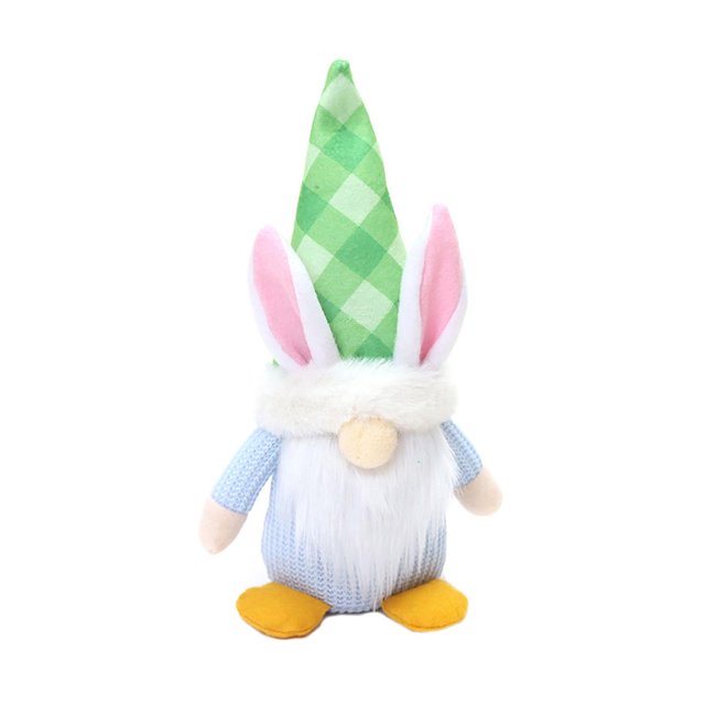Gnomo de conejito de Pascua, decoraciones de elfo Tomte escandinavo de felpa, adornos de gnomos de conejo, figuras enanas de Tomte sueco