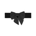 thumbnail image 1 of CINTURÓN ELÁSTICO ANCHO PARA MUJERES TALLAS GRANDES CON DECORACIÓN DE LAZO EN LA CINTURA, CINTURONES DE MODA VERSÁTILES 26.0-33.5" Negro, 1 of 5