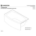 thumbnail image 3 of Aqua Eden VTDR603022R 60-Inch Acrylic Rectangular 3-Wall Alcove Tub, Right Hand Drain Hole in Glossy White, 3 of 6