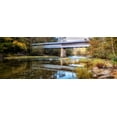 thumbnail image 2 of Head, Danny 14x8 Gold Ornate Wood Framed with Double Matting Museum Art Print Titled - Covered Bridge Panorama, 2 of 4