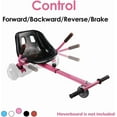 thumbnail image 4 of Hoverboard Seat Attachment for Kids & Adults, Hoverboard Go Kart Attachments Fits Self Balancing Scooter, Hoverboard Accessories with Adjustable Frame, Transforming into Go Kart, 4 of 11