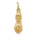 thumbnail image 1 of 14k Or Jaune Cacahuète Collier Pendentif Boisson Alimentaire, 1 of 6