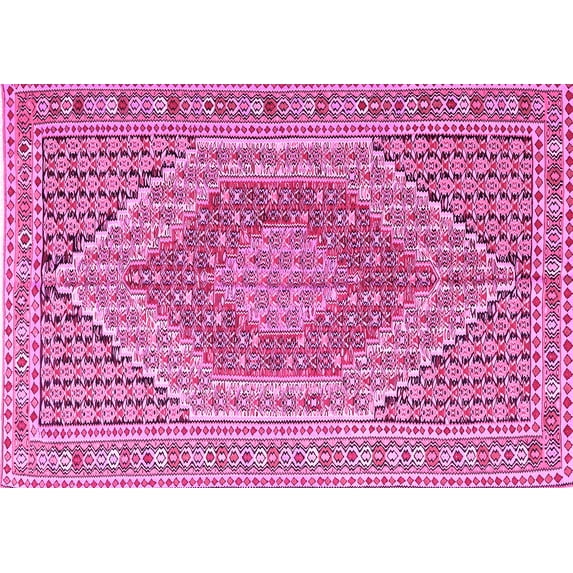 Ahgly Company Indoor Rectangle Persian Pink Traditional Area Rugs, 2' x 5'