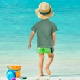 thumbnail image 4 of FORMRS Boys Rash Guard Short Sleeves Swim Shirt Quick Dry UPF 50+ Sun Protection, Sizes 3-12T, Goldfish Bowl, 4 of 6