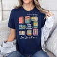 thumbnail image 3 of Les Sardins Seafood Lovers Shirt Men’s And Women’s Graphic Tee 100% Cotton by TBun, Full Sizes S-5XL, 3 of 5