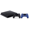 thumbnail image 2 of Restored Sony PlayStation 4 1TB Slim Console with Extra Wave Blue Dualshock 4 Wireless Controller, 1, 1, 2 of 3