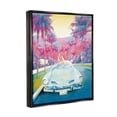 thumbnail image 4 of Stupell Industries Tropical Classic Car Transportation Painting Black Floater Framed Canvas Art Print Wall Art, 25 x 31, 4 of 10