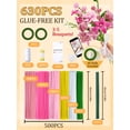 thumbnail image 2 of Kit de limpiapipas para manualidades LENYNAL, 500 unidades, para niños, 2 of 7