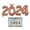 Or Rose, variante sur Flmtop Décoration de Ballon Numéro 2024 Couleur Vive Anti-explosion Gonflable Ballon Numéro Largement Utilisé Décoration de Fête du Nouvel An