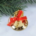 thumbnail image 5 of LanSuare 6Pcs Christmas Mini Bell Ornament, Open Wind Bell with Red Blue Bow Pendant, Suitable for Courtyard, Lawn, Patio, Window, Outdoor Hanging Decoration, 5 of 6