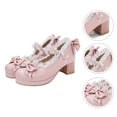 thumbnail image 6 of Tineasur Heeled Trainers Pink Rubber 1 Pair Open Toe Women Daily Wear Spring, 6 of 6