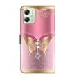 thumbnail image 3 of For Motorola Moto G54 Crystal 3D Shockproof Protective Leather Phone Case(Pink,iPhone 13 Pro, 3 of 7