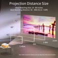thumbnail image 4 of Amdohai Mini Portable Video Projector LED Movie Projector Home Theater 1080P Support 80 Inch Display, 4 of 8