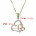 thumbnail image 4 of Vir Jewels 1/10 cttw Diamond Pendant, Diamond Heart Pendant Necklace for Women in 14K Gold with 18 Inch Chain, Prong Setting For Female Adult, 4 of 8