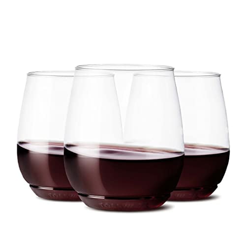 TOSSWARE POP 14oz Vino, Lot de 252, Recyclable, Incassable &amp; Verres à Vin en Plastique Transparent