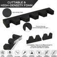 thumbnail image 4 of Foam Gun Rack Hunting Gun Safe Accessory for Gun Storage Rifles and Shotguns Wall Mount Gun Holder with Magnetic Strip and Hook, 4 of 5