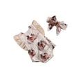 thumbnail image 2 of Fortune Summer Easter Kid Girl Romper Dress Cartoon Rabbit Print Ruffles Sleeve Jumpsuits, 2 of 9