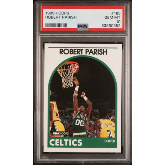Graded 1989 Hoops Robert Parish #185 Basketball Card PSA 10 Gem Mint