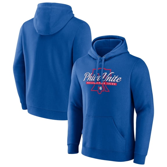 Men's Royal Philadelphia 76ers Tip-Off Pullover Hoodie