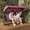 Red, variant on Heavy-Duty 3-Seat Outdoor Swing Chair with Adjustable Canopy, Convertible Swing Bed with Stand, Glider Swing with Cup Holders, Thick Cushions and Pillow for Backyard