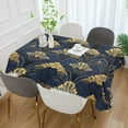 thumbnail image 2 of Yayeee Tablecloths 60" x 90" Rectangle Wrinkle Resistant Party Table Cover, Gold Art Pattern, 2 of 8