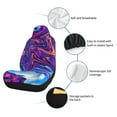 thumbnail image 4 of Uemuo Swirl Print Blue Purple Pattern Car Seat Covers for Front Seats Waterproof Seat Covers for Cars, Universal Auto Front Seats Protector Fits for Car-, 4 of 6