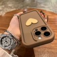 thumbnail image 4 of Bonita funda de teléfono 3D con corazón de amor para funda iphone 11, 13, 12, 14, 15 Max Pro, 15 Plus, protección de cámara de silicona a prueba de golpes, funda trasera de TPU suave, 4 of 5