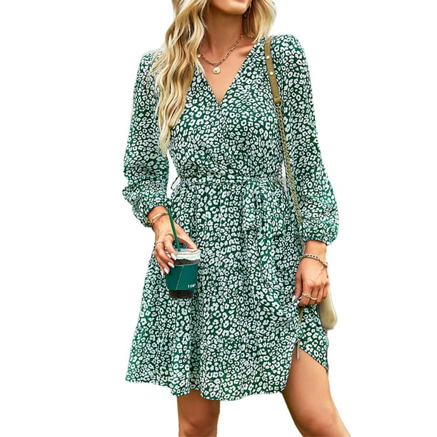 High neck flower dress 2025