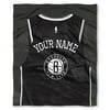NBA Brooklyn Nets "Jersey" Personalized Silk Touch Throw Blanket