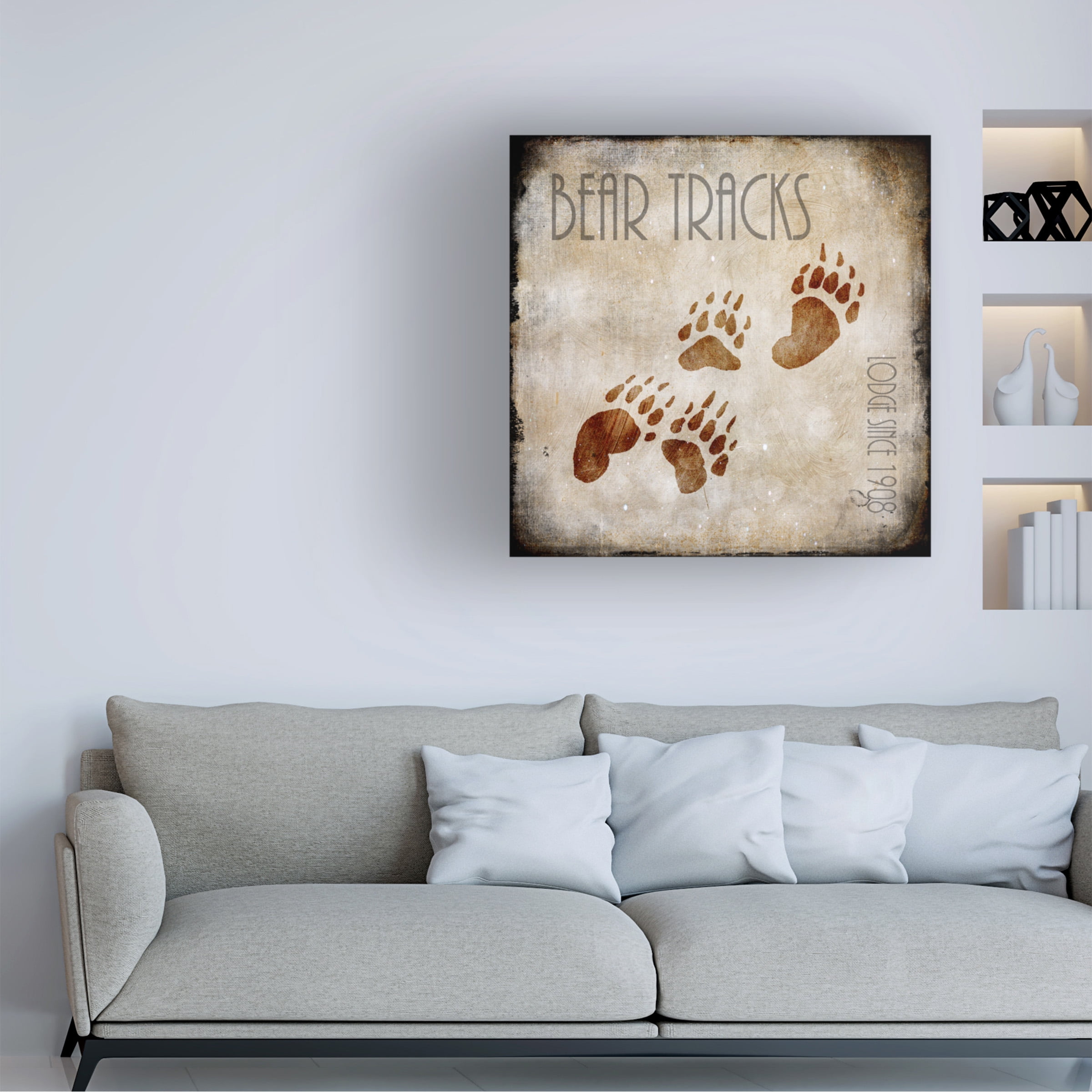 LightBoxJournal 'Moose Lodge 2 - Bear Tracks' Canvas Art