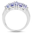 thumbnail image 2 of 3.08 Carat Genuine Tanzanite .925 Sterling Silver Ring QJ Model, 2 of 3