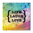 thumbnail image 1 of Live Laugh Love Bandana, Wise Phrase, Unisex Head and Neck Tie, by Ambesonne, 1 of 2