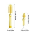 thumbnail image 2 of 2Pcs Bottle Brush Cleaning Set, Silicone Cleaner Brushes for Mason jar, Water Bottles, Baby Bottles,Tumblers, Drinking Glasses Multifunctional Portable Small Cup Scrubber(Yellow), 2 of 8