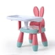 thumbnail image 4 of Silla portátil para comer para bebés, asiento de con bandeja , de comedor antideslizante, taburete bajo, ños - Conejo do SM SunniMix Sillas para niños, 4 of 6