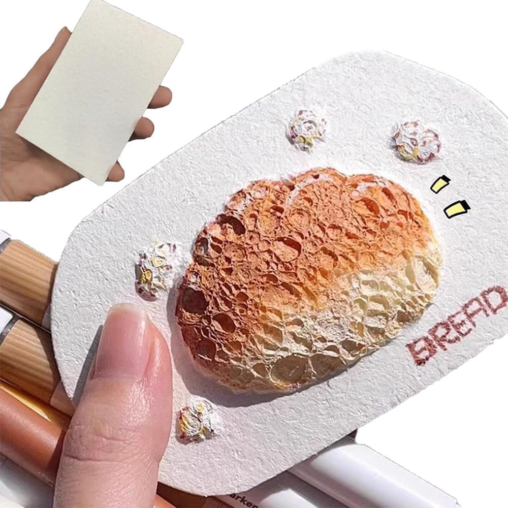 Magic Puffy Paint, 3D Drawing Magic Canvas Sponge, Puffy Popcorn Drawing Texture Painting Kit, DIY Bubble Drawing Pens Art Supplies (10 PCS-B)
