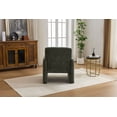 thumbnail image 3 of S-HOME Accent Chair With Boucle Fabric Upholstered Armchair Comfortable Single Sofa For Living Room Bedroom Office，Antique Green, 3 of 11