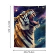 thumbnail image 3 of FCXZI Tiger Roaring Stars Tapestry Wall Hanging 100% Polyester Art 30*40in, 3 of 5