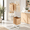 White, variant on White Adjustable Height 50-57 Inch Shopping Bag & Coat Rack Stand